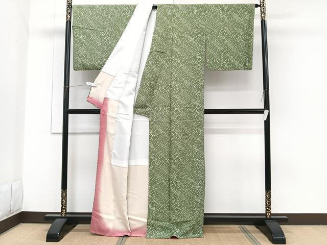 平和屋着物■上質な小紋　小花文　正絹　逸品　CABH5309xi