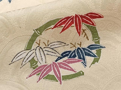 平和屋着物■訪問着　梅笹花丸文　正絹　逸品　CABH5311xi