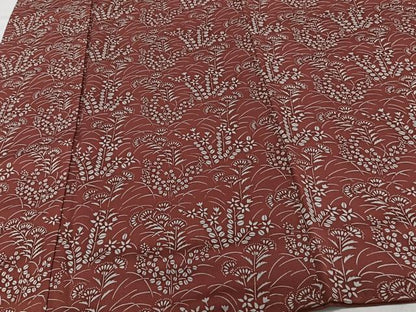 平和屋着物■上質な小紋　草花文　正絹　逸品　CABH5331xi