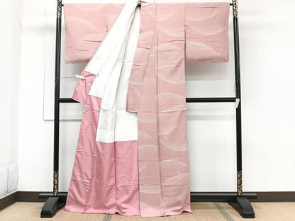 平和屋着物■上質な小紋 草花文 正絹 逸品 CABH5333xi