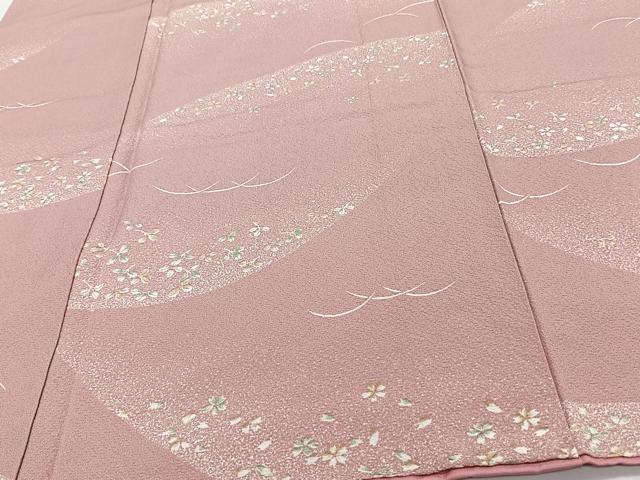 平和屋着物■上質な小紋 草花文 正絹 逸品 CABH5333xi