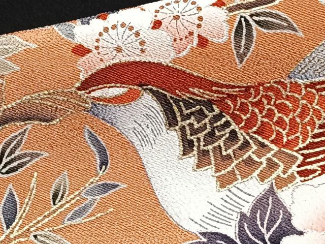 平和屋着物■豪華黒留袖　駒刺繍　流水渡橋花鳥文　金彩　正絹　逸品　CABH5337xi