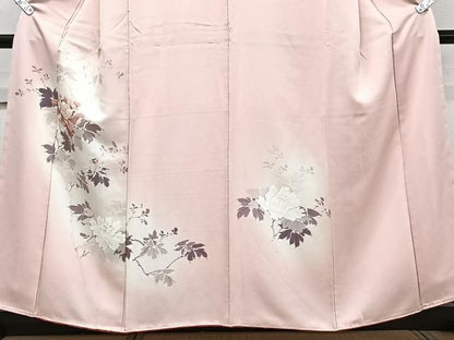 平和屋着物■訪問着　手描き　草花文　暈し染め　正絹　逸品　未使用　CABH5344xi