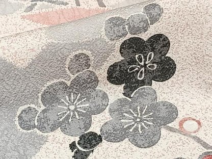 平和屋着物■上質な小紋　枝松梅花文　正絹　逸品　未使用　CABH5353xi