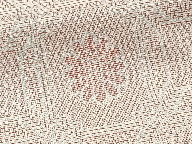 平和屋着物■上質な紬　蜀江花文　正絹　逸品　CABH5354xi