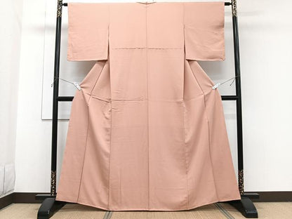 平和屋着物■上質な色無地　遠州茶色　正絹　逸品　未使用　CABH5355xi