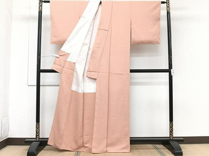 平和屋着物■上質な色無地　遠州茶色　正絹　逸品　未使用　CABH5355xi