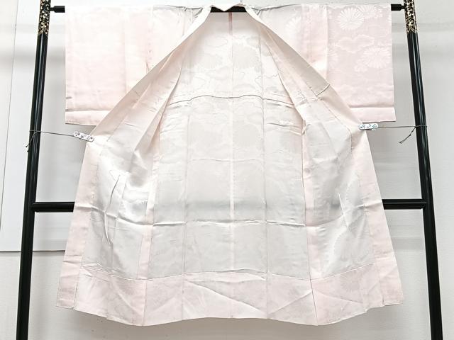 平和屋着物■長襦袢　無双仕立て　雲取り菊地紋　正絹　逸品　CABH5496xi