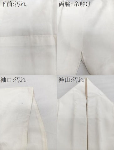 平和屋着物■長襦袢　袷　立波菊地紋　正絹　逸品　CABH5497xi