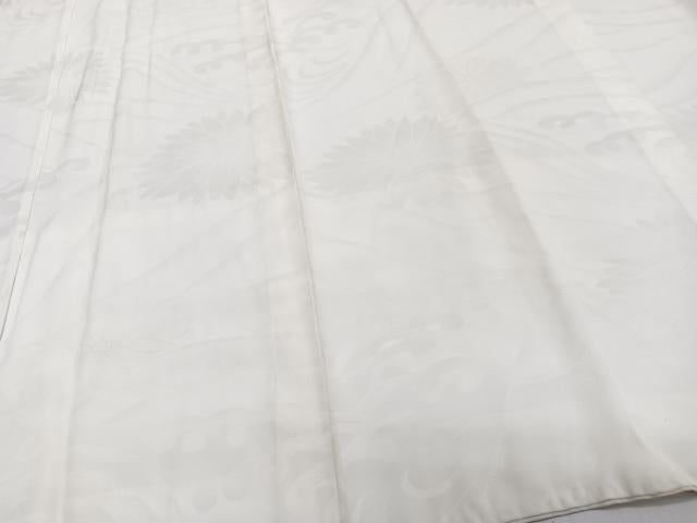 平和屋着物■長襦袢　袷　立波菊地紋　正絹　逸品　CABH5497xi