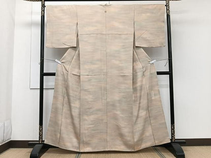 平和屋着物■上質な小紋　作家物　本草木染 　霞文　正絹　逸品　CABH5501xi