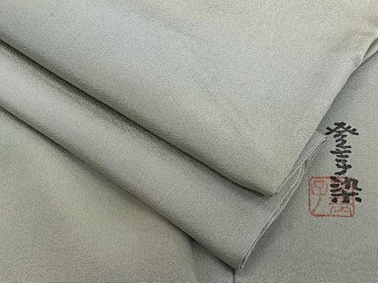 平和屋着物■上質な小紋　作家物　登仕子染　霞文　正絹　逸品　CABH5502xi