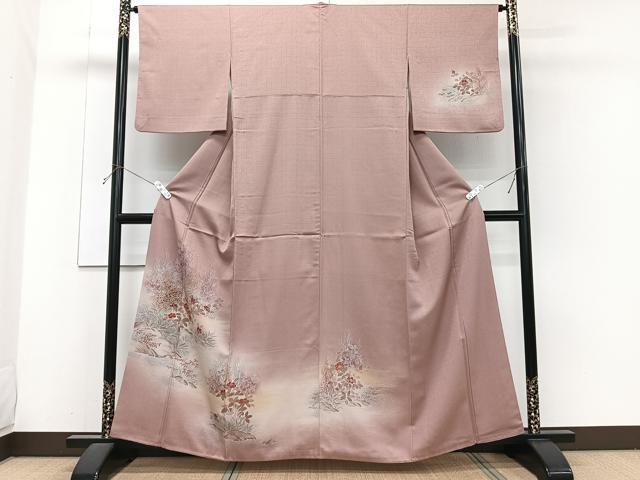 平和屋着物■訪問着　風景文　暈し染め　金彩　正絹　逸品　CABH5504xi