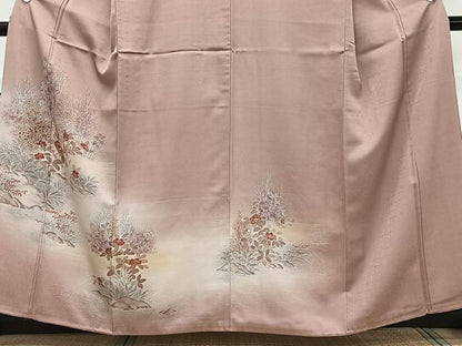 平和屋着物■訪問着　風景文　暈し染め　金彩　正絹　逸品　CABH5504xi