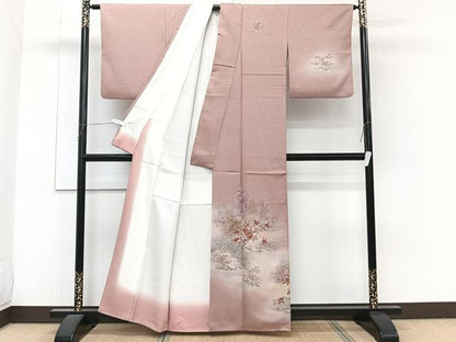 平和屋着物■訪問着　風景文　暈し染め　金彩　正絹　逸品　CABH5504xi