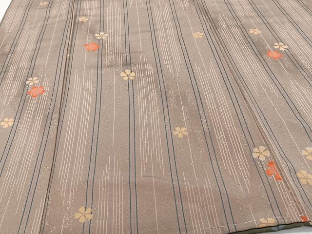 平和屋着物■上質な小紋　矢羽花間道　正絹　逸品　未使用　CABH5506xi