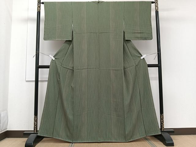 平和屋着物■上質な小紋　間道　正絹　逸品　未使用　CABH5508xi