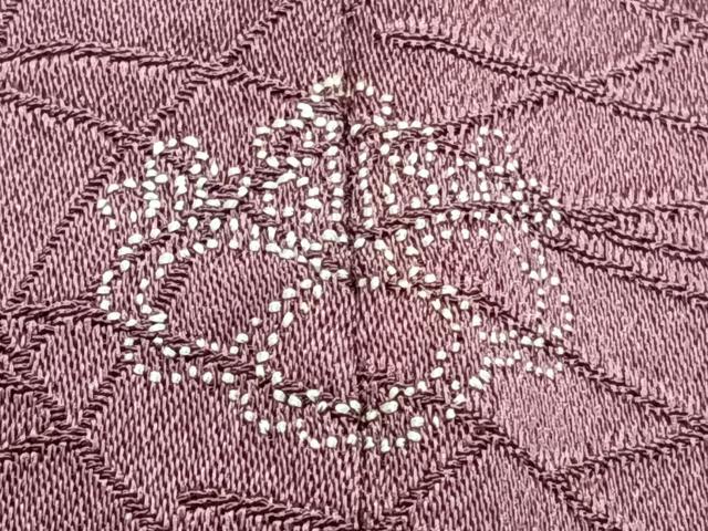 平和屋着物■訪問着　絞り　刺繍　道長笹花文　正絹　逸品　CABH5518xi
