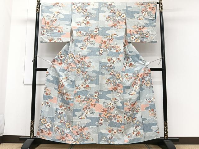 平和屋着物■上質な小紋　辻が花　正絹　逸品　CABH5525xi