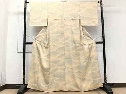 平和屋着物■上質な小紋　草重ね文　暈し染め　正絹　逸品　CABH5550xi