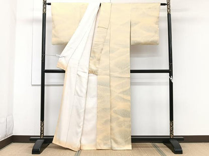 平和屋着物■上質な小紋　草重ね文　暈し染め　正絹　逸品　CABH5550xi