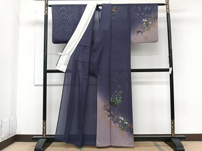 平和屋着物＊夏物　訪問着　絽　飾花文　金彩　正絹　逸品　CABH5552xi