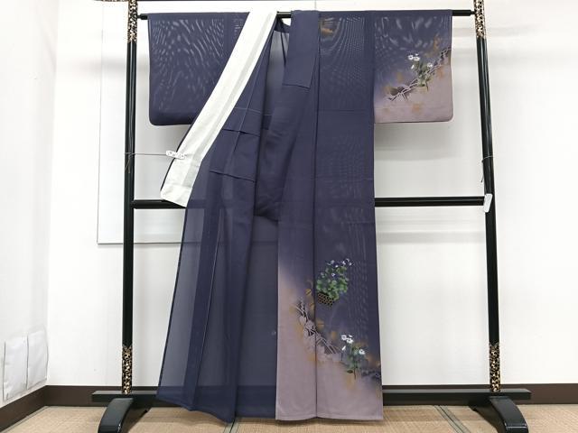 平和屋着物＊夏物　訪問着　絽　飾花文　金彩　正絹　逸品　CABH5552xi