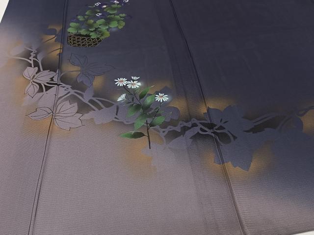 平和屋着物＊夏物　訪問着　絽　飾花文　金彩　正絹　逸品　CABH5552xi