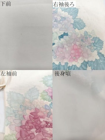 平和屋着物＊夏物　訪問着　絽　紫陽花　三越扱い　正絹　逸品　CABH5560xi
