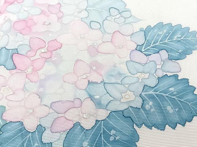 平和屋着物＊夏物　訪問着　絽　紫陽花　三越扱い　正絹　逸品　CABH5560xi