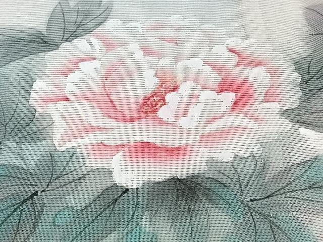 平和屋着物＊夏物　訪問着　絽　手描き　草花文　正絹　逸品　CABH5564xi