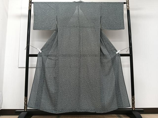 平和屋着物＊夏物　小紋　絽　霞文　正絹　逸品　CABH5565xi