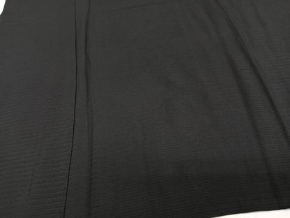 平和屋着物＊夏物　男性　色無地　絽　黒衣　黒色　高島屋扱い　正絹　逸品　CABH5577xi