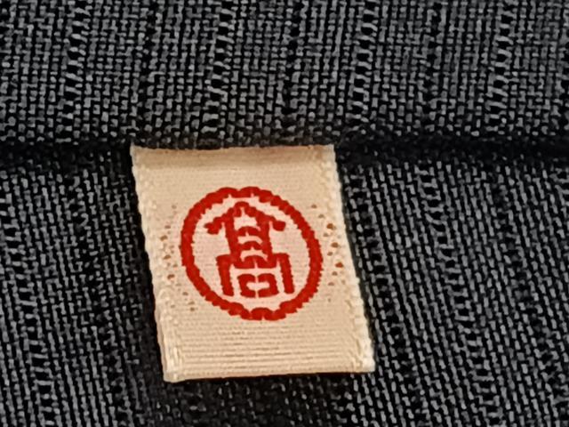 平和屋着物＊夏物　男性　色無地　絽　黒衣　黒色　高島屋扱い　正絹　逸品　CABH5571xi
