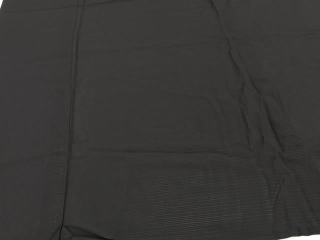 平和屋着物＊夏物　男性　色無地　絽　黒衣　黒色　正絹　逸品　未使用　CABH5572xi