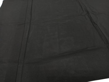 平和屋着物＊夏物　男性　色無地　絽　黒衣　黒色　正絹　逸品　CABH5575xi