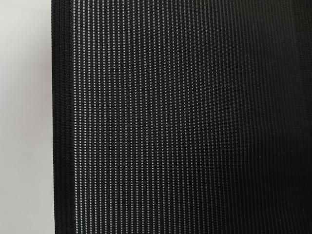 平和屋着物＊夏物　男性　色無地　縦絽　黒衣　黒色　正絹　逸品　CABH5576xi