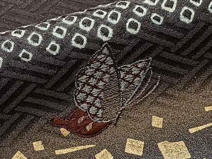 平和屋着物■訪問着　絞り　刺繍　絵霞舞蝶文　金彩　鈴乃屋扱い　正絹　逸品　CABH5591xi