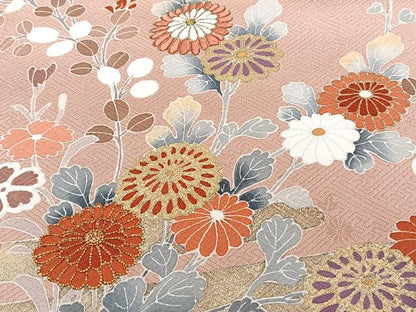 平和屋着物■訪問着　駒刺繍　絵霞松竹梅花文　金彩　正絹　逸品　CABH5595xi