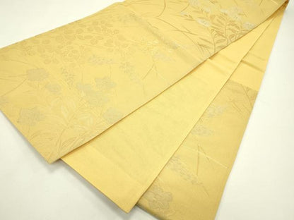 平和屋着物＊夏物 六通柄 京袋帯 秋草文 金銀糸 正絹 逸品 未使用 CABH5621rv