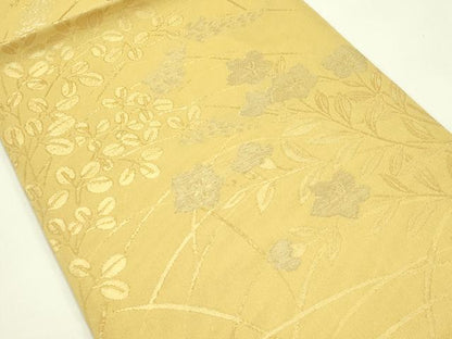 平和屋着物＊夏物 六通柄 京袋帯 秋草文 金銀糸 正絹 逸品 未使用 CABH5621rv