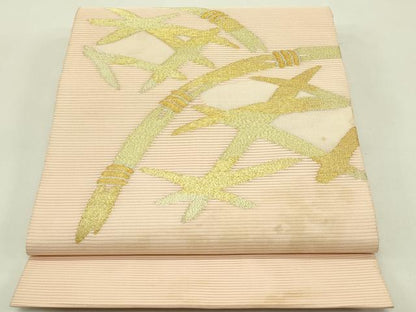 平和屋着物＊夏物 太鼓柄袋帯 絽綴れ 籬文様 金糸 正絹 逸品 CABH5622rv