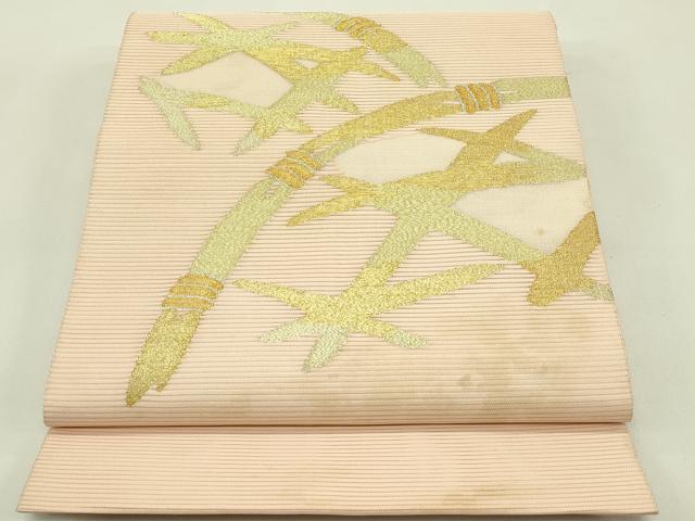 平和屋着物＊夏物 太鼓柄袋帯 絽綴れ 籬文様 金糸 正絹 逸品 CABH5622rv