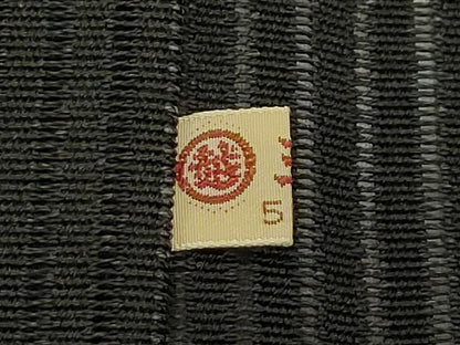 平和屋着物＊夏物　八寸名古屋帯　絽綴れ　筏文　黒地　金銀糸　三越扱い　正絹　逸品　CABH5626rv