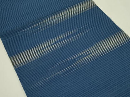 平和屋着物＊夏物　八寸名古屋帯　絽綴れ　霞文　金糸　正絹　逸品　CABH5627rv
