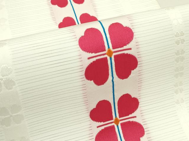 平和屋着物＊夏物　八寸名古屋帯　花間道　未使用　CABH5629rv