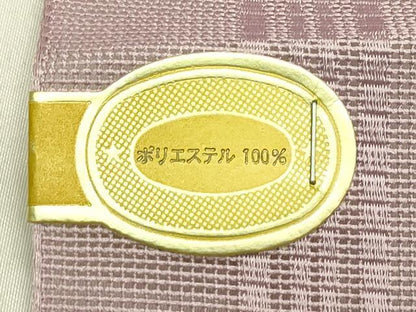 平和屋着物＊夏物　博多織　八寸名古屋帯　帯反物　紗献上　紅藤色　未使用　CABH5638rv
