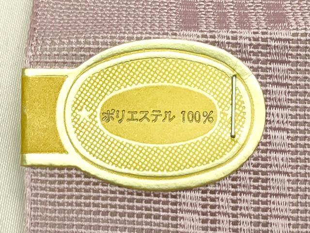 平和屋着物＊夏物　博多織　八寸名古屋帯　帯反物　紗献上　紅藤色　未使用　CABH5638rv