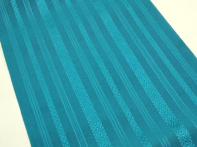 平和屋着物＊夏物　博多織　八寸名古屋帯　紗献上　納戸色　CABH5639rv