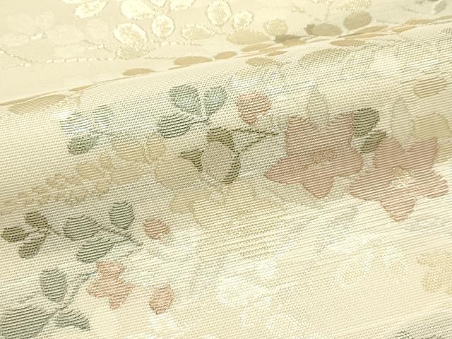 平和屋着物＊夏物 六通柄袋帯 萩 桔梗 金銀糸 正絹 逸品 未使用 CABH5641rv
